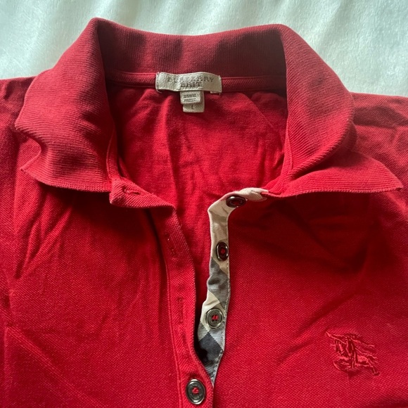 Burberry Red Button Down Shirt - Picture 2 of 4